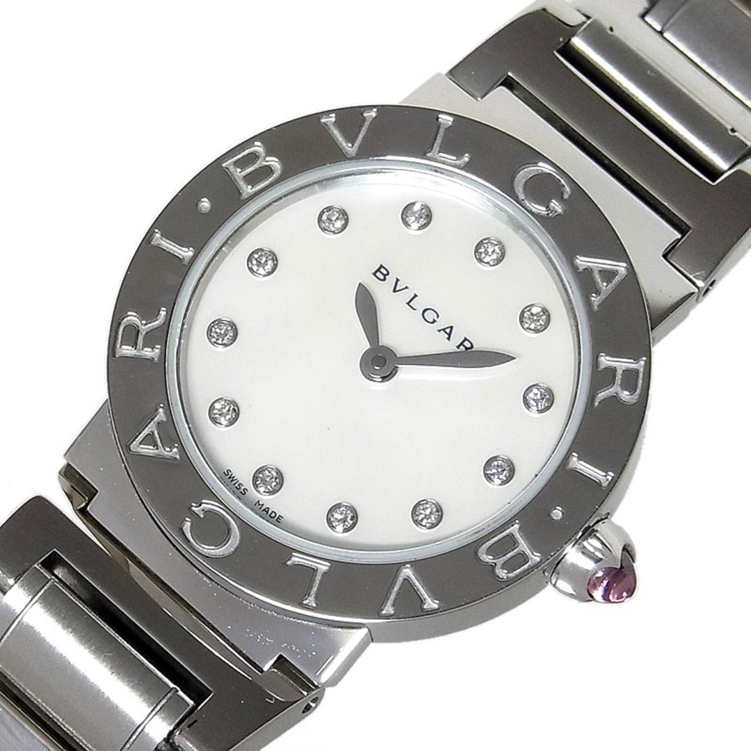 ５５％以上節約 BVLGARI - ダイヤモンド12P【中古】 シェル ブルガリブルガリ BVLGARI ブルガリ 腕時計