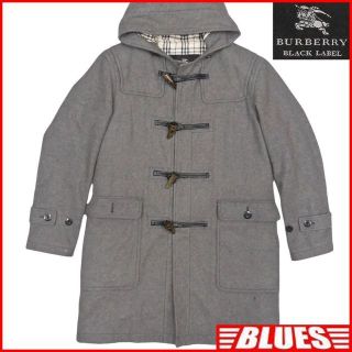 バーバリーブラックレーベル(BURBERRY BLACK LABEL)のダッフルコート バーバリーブラックレーベル M メンズ グレー ロングコート(ダッフルコート)