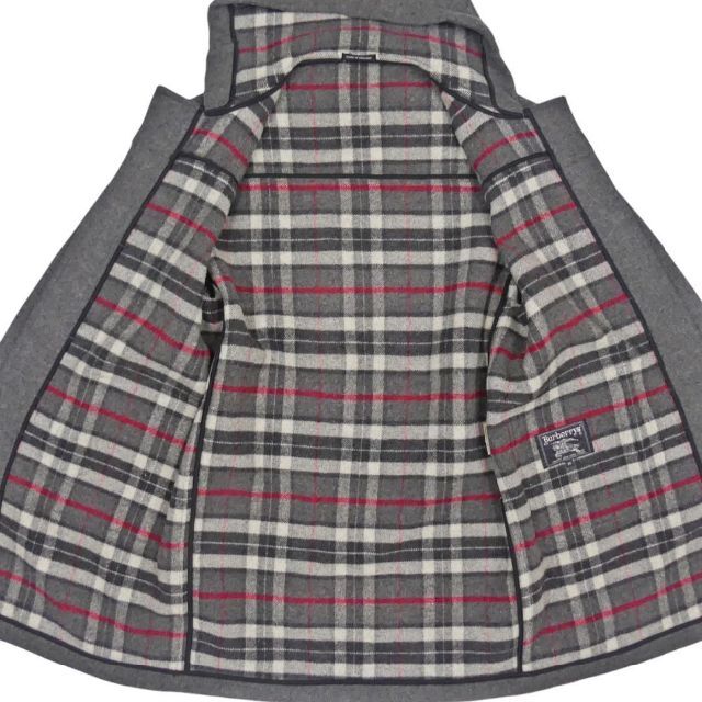 BURBERRY(バーバリー)の英国製 ダッフルコート バーバリー メンズ XS 古着 グレー ロングコート メンズのジャケット/アウター(ダッフルコート)の商品写真