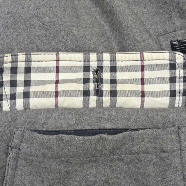 BURBERRY(バーバリー)の英国製 ダッフルコート バーバリー メンズ XS 古着 グレー ロングコート メンズのジャケット/アウター(ダッフルコート)の商品写真