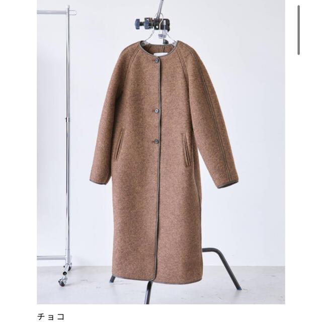 Wool Jersey Coat チョコ　38