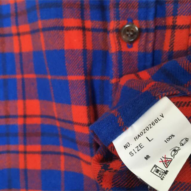 HARE(ハレ)の男女兼用　ネルシャツ　チェック　ブルー　ユニセックス メンズのトップス(シャツ)の商品写真