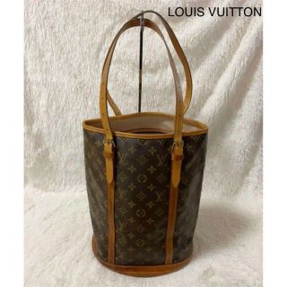 ルイヴィトン(LOUIS VUITTON)の美品　ルイヴィトン モノグラム トートバッグ　バケットGM 廃盤(トートバッグ)