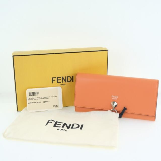 【FENDI】フェンディ バイザウェイ 8M0251 カーフ オレンジ レディース 長財布