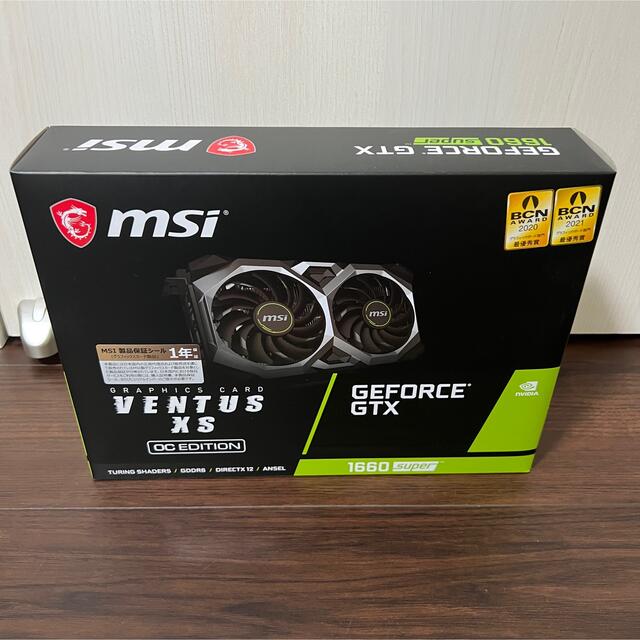 【新品・未開封】msi GTX 1660super GeForcePC/タブレット