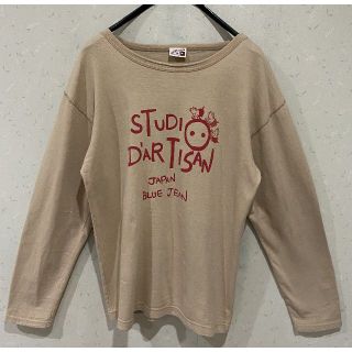 ステュディオダルチザン(STUDIO D'ARTISAN)の＊ステュディオ・ダ・ルチザン プリント 長袖 Tシャツ トップス 日本製 M(Tシャツ/カットソー(七分/長袖))