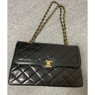 シャネル(CHANEL)のシャネル　パリ限定マトラッセ　チェーンショルダー　ラム　黒(ショルダーバッグ)