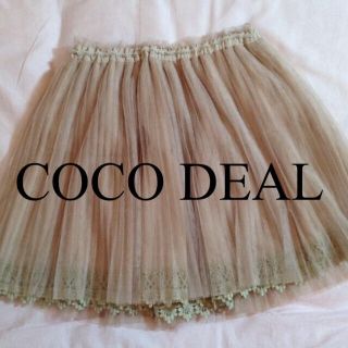 ココディール(COCO DEAL)の値下げ♪プリーツチュールスカート(ミニスカート)