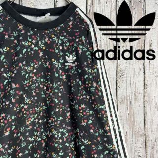 アディダス(adidas)のadidas アディダススウェット トレーナー 花柄 M(スウェット)