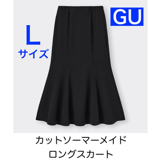 ジーユー(GU)の【GU 完売】ブラック Lサイズ カットソーマーメイドロングスカート ジーユー(ロングスカート)