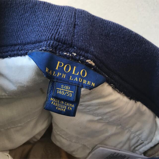 POLO RALPH LAUREN(ポロラルフローレン)のポロラルフローレン サイドラインチノパンツ サイズS 140cm キッズ/ベビー/マタニティのキッズ服男の子用(90cm~)(パンツ/スパッツ)の商品写真