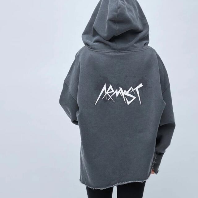 ARMYST ZIP-UP HOODY ジョングク パーカー ブラック XL