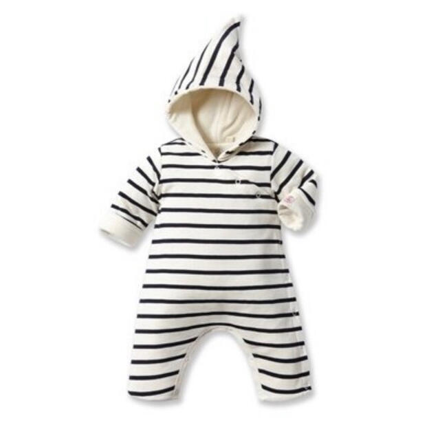 マリニエールフード付き前開き　Petit Bateau