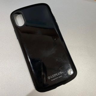 iPhoneXs iPhoneX用　ケース　LEPLUS ブラック黒(iPhoneケース)