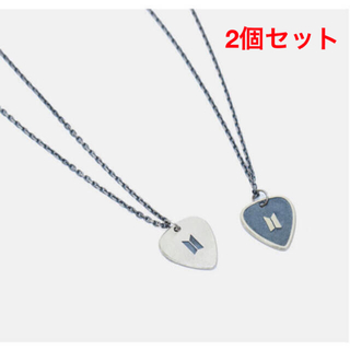ボウダンショウネンダン(防弾少年団(BTS))の2個セットsuga guitar pick necklace ユンギ 新品(K-POP/アジア)