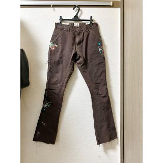 クロムハーツ(Chrome Hearts)のGALLERY DEPT. カーハートフレアパンツ(デニム/ジーンズ)