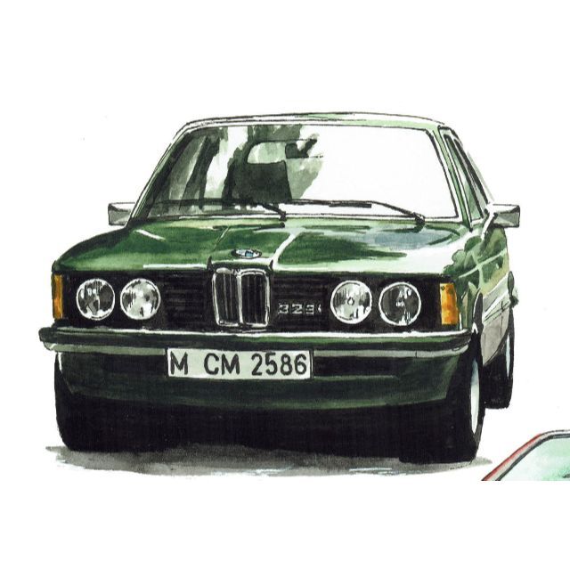 GC-575 BMW M1/323i限定版画サイン有額装済作家 平右ヱ門 2