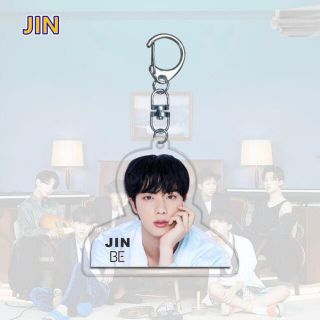 ボウダンショウネンダン(防弾少年団(BTS))のジン JIN ☆ 【 BE 】アクリルキーホルダー 両面プリント(アイドルグッズ)