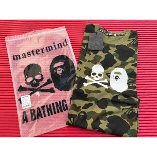 アベイシングエイプ(A BATHING APE)の新品未使用 マスターマインド×エイプ カモフラTシャツ サイズ2XL(Tシャツ/カットソー(半袖/袖なし))