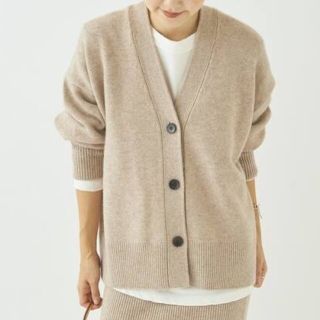 Plage【R’IAM】washable wool カーディガン　新品　ベージュ