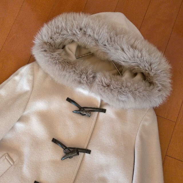 ef-de(エフデ)のef-de カシミヤ混 フォックスファー ダッフルコート レディースのジャケット/アウター(ダッフルコート)の商品写真