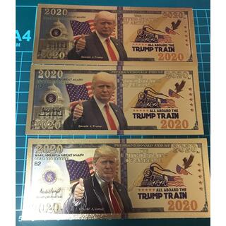 トランプ大統領　金のお札セット　×3(その他)