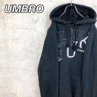 アンブロ(UMBRO)の希少 90s アンブロ パーカー ビッグシルエット プリントロゴ(パーカー)