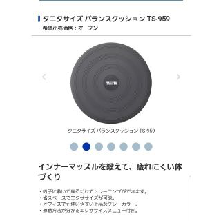 タニタ(TANITA)のタニタ　バランスクッション　TS-959(エクササイズ用品)