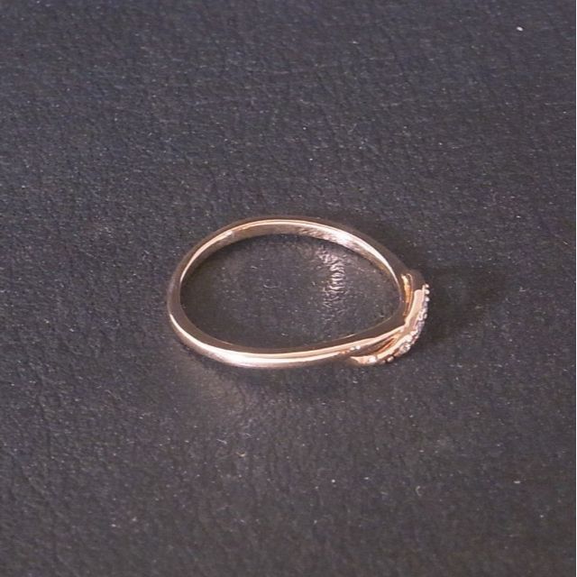 Vendome Aoyama(ヴァンドームアオヤマ)の美品 ヴァンドーム青山 K10PG ピンクゴールド ダイヤモンド リング 11号 レディースのアクセサリー(リング(指輪))の商品写真