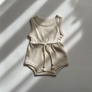 ザラキッズ(ZARA KIDS)のリブロンパース 70㎝ 韓国子供服(ロンパース)