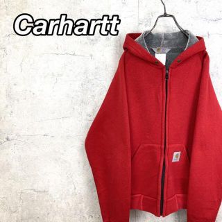 カーハート(carhartt)の希少 90s カーハート フルジップパーカー タグロゴ.(パーカー)