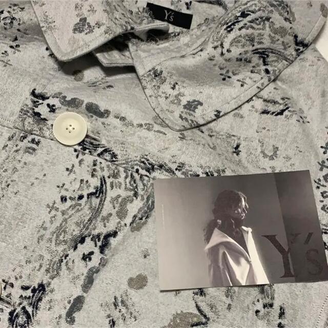 Y's - 希少 Y's ワイズ ホワイトジャガード コート yohji yamamotoの