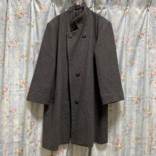 ヨウジヤマモト(Yohji Yamamoto)のヨウジヤマモト  スタンドカラーメルトンチェスターコート(チェスターコート)