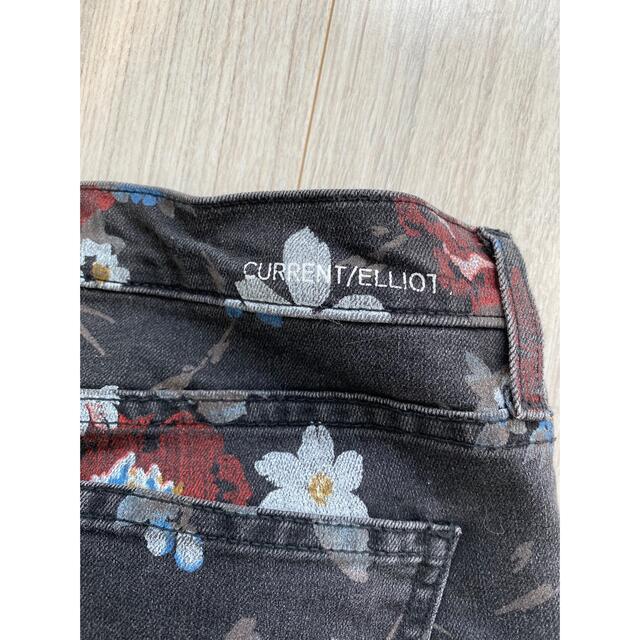 Current Elliott(カレントエリオット)のカレントエリオットblack wildflower 花柄スキニー レディースのパンツ(デニム/ジーンズ)の商品写真