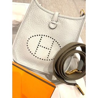 エルメス(Hermes)の激レア❣️エルメス エヴリン TPM ゴールド 金具 ブルーペール グリエタン(ショルダーバッグ)