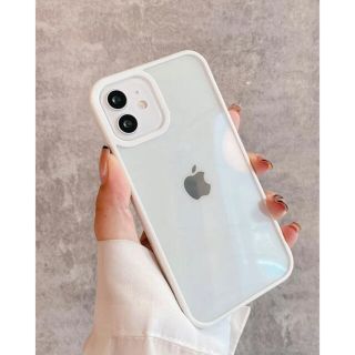 iPhone11ケース 白ふちケース シンプル(iPhoneケース)