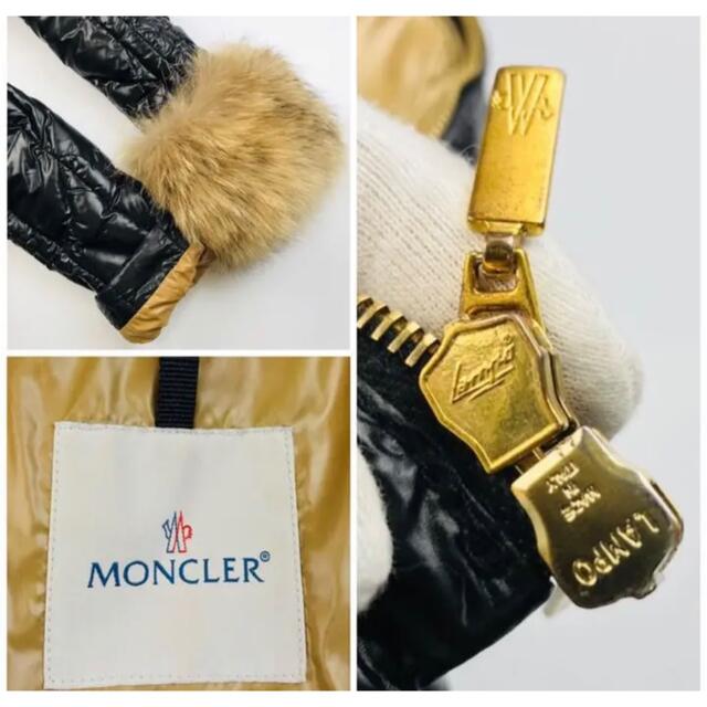 美品　モンクレール　ダウンコート　ゴールドベルト付き　MONCLER