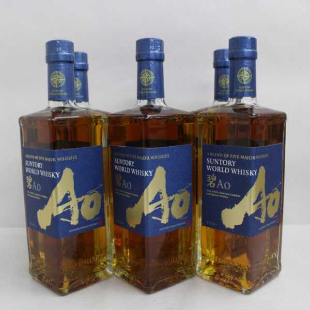 正規代理店品 【6本セット】サントリーワールドウイスキー 碧 Ao 食品