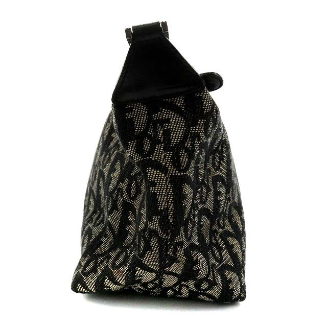 Christian Dior(クリスチャンディオール)のクリスチャンディオール トロッター ハンドバッグ ポーチ ベージュ 黒 レディースのバッグ(ハンドバッグ)の商品写真