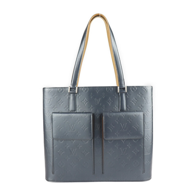 人気定番 モノグラムマット M55105 トートバッグ ウィルウッド ヴィトン ルイ VUITTON LOUIS - VUITTON LOUIS 【本物保証】 ビトン シルバー金具 ショッピングバッグ ショルダーバッグ ハンドバッグ ショルダートート ブルー トートバッグ