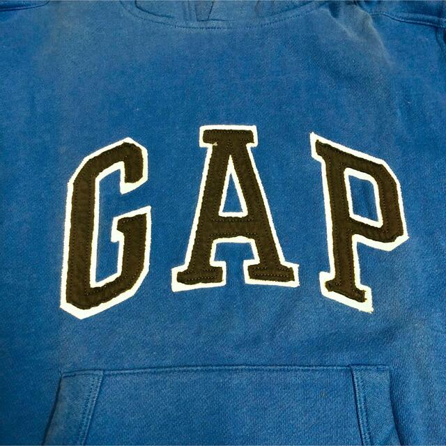 GAP Kids(ギャップキッズ)のGAP  キッズ 裏起毛パーカー  青 キッズ/ベビー/マタニティのキッズ服男の子用(90cm~)(その他)の商品写真