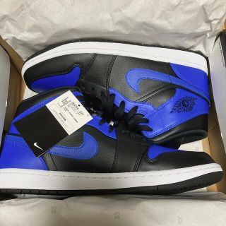 NIKE ナイキ AIR JORDAN 黒 青 black royal blue(スニーカー)