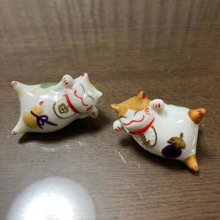 猫の箸置き　2つセット(カトラリー/箸)