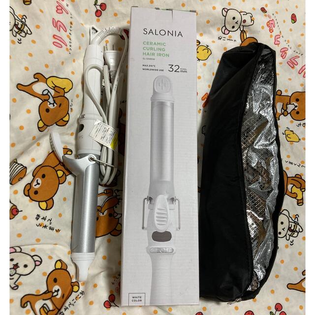 SALON(サロン)のSALONIA セラミック カール ヘアアイロン SL-008SW 32MM シ スマホ/家電/カメラの美容/健康(ヘアアイロン)の商品写真