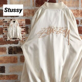 STUSSY - 《ステューシー》パームツリースカジャン バック刺繍ロゴ S