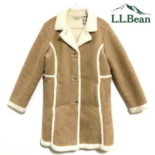 【超美品】L.L.Bean  ムートン ボアジャケット ロングコート　レディース(ロングコート)