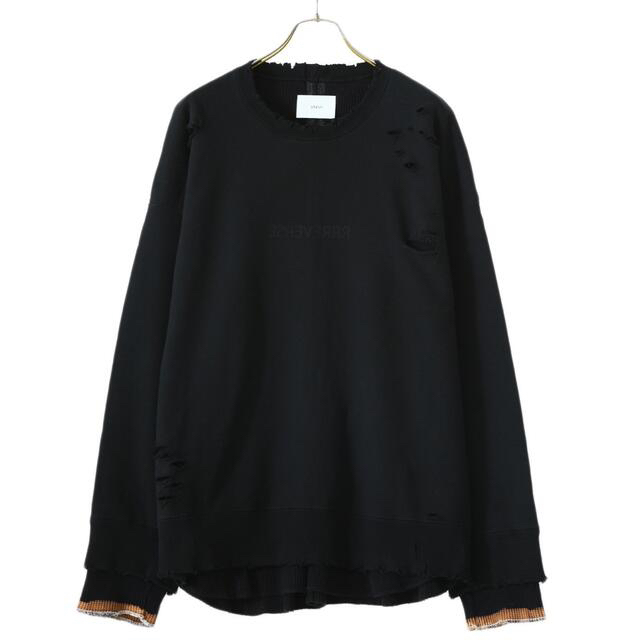 stein 21ss OVERSIZED LAYERED SWEAT