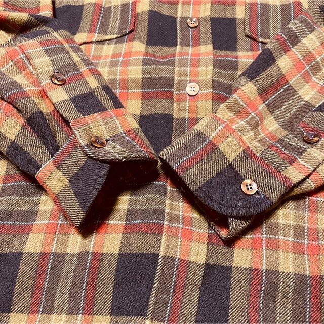 60s USA製 ペンドルトン ウールチェックシャツ 厚手  長袖