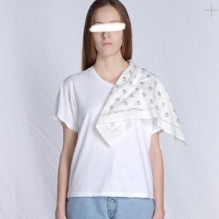 マルタンマルジェラ(Maison Martin Margiela)の美品 maisonmargiela マルジェラ バンダナ Tシャツ(Tシャツ(半袖/袖なし))