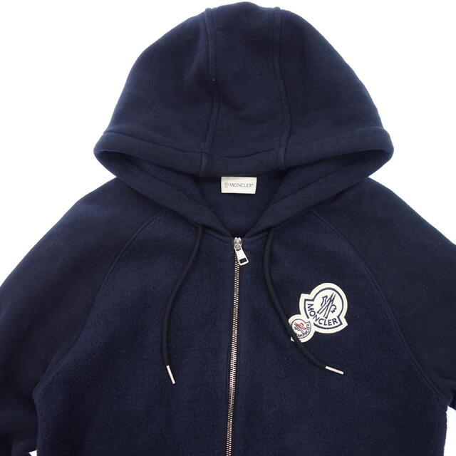 ☆希少☆ MONCLER ワッペン パーカー S ネイビー モンクレール 完売